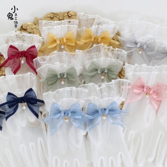 Multi-Color Ribbon Lolita Style Gloves (LG110)
